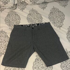 Divided Black and Gray Camouflage Shorts